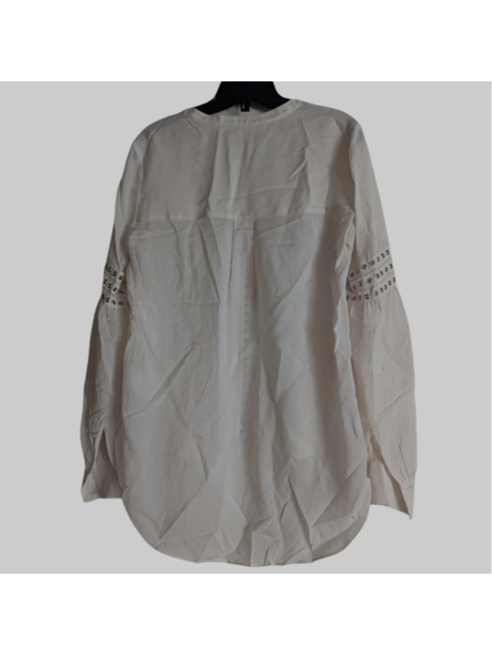Veronica Beard Cream Top with Grommet Detailing - Picture 8 of 11